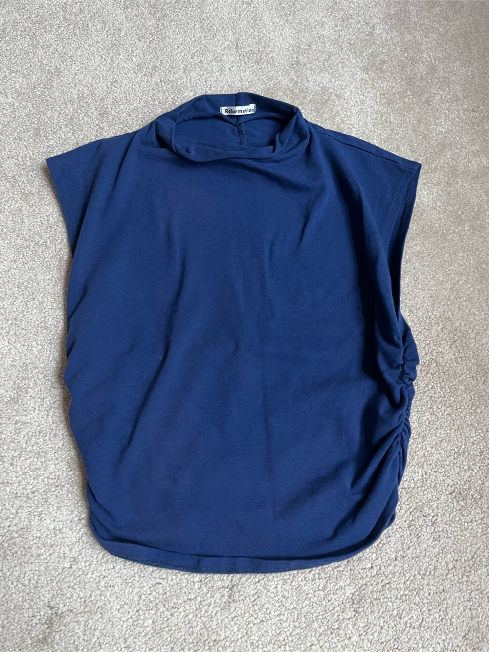 Reformation Lindy Top blue M
